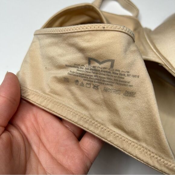 Maidenform Tan Full Coverage Bra 36D Molded Cups and Adjustable Straps - Picture 4 of 5